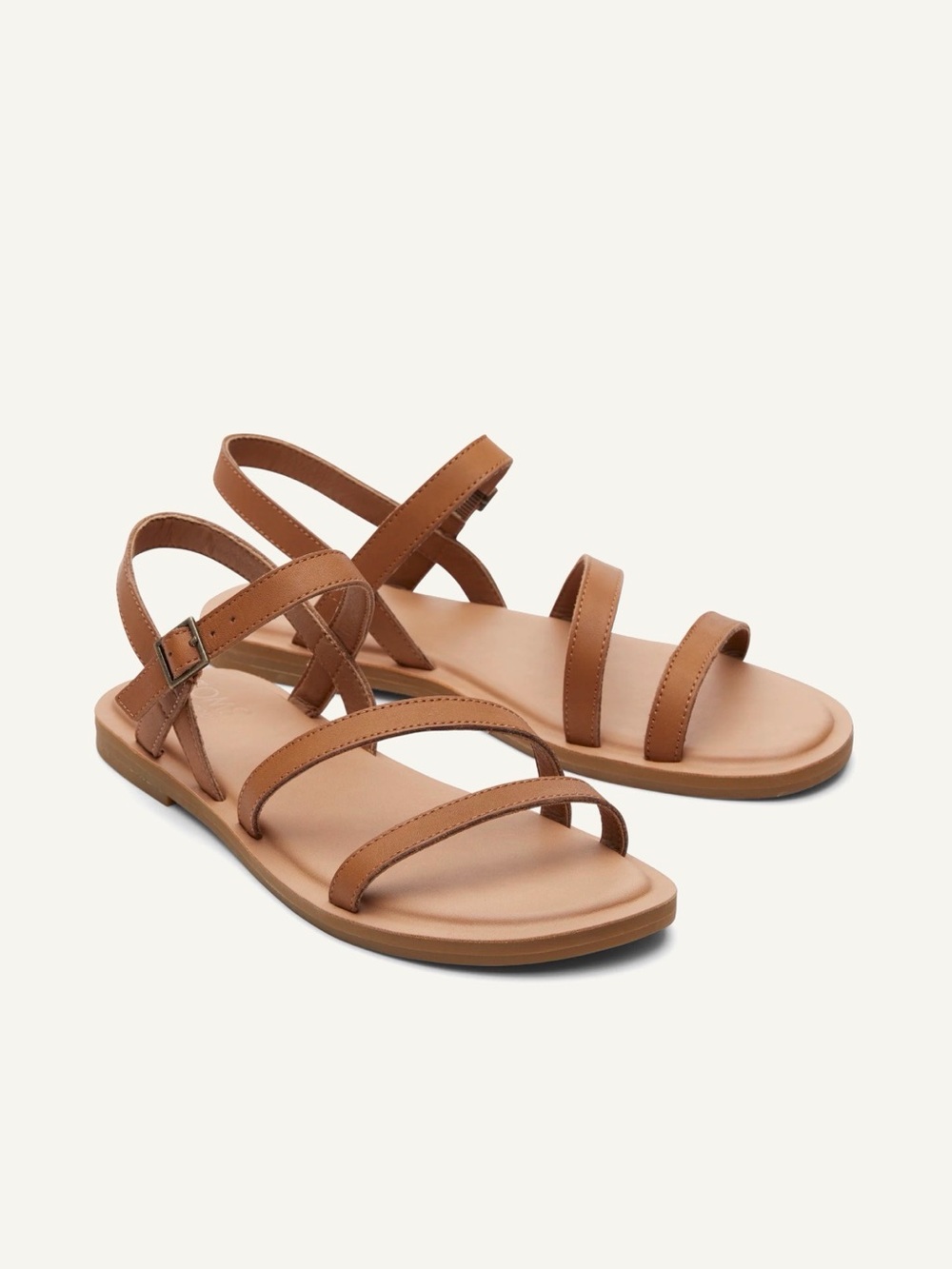 Sold Out! TOMS Kira Strappy Sandal NIB size 7.5 tan leather